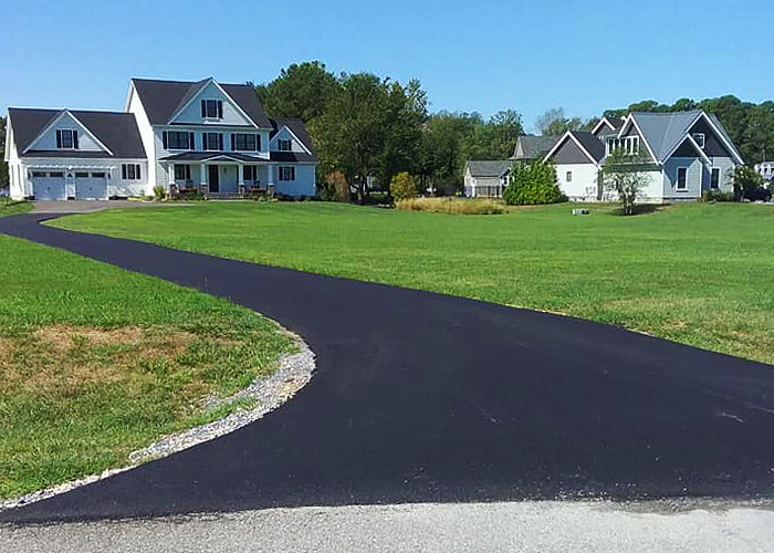 Residential asphalt paving in St Michaels, MD.