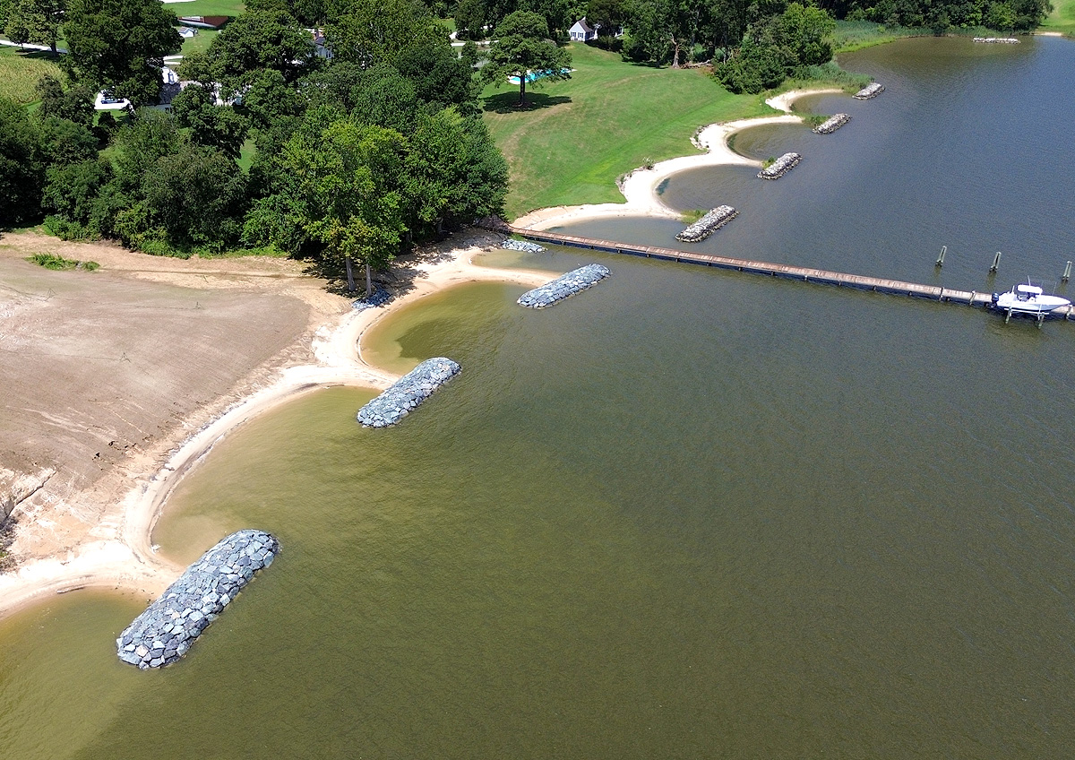 Erosion Control for a Residence in Trappe, MD.